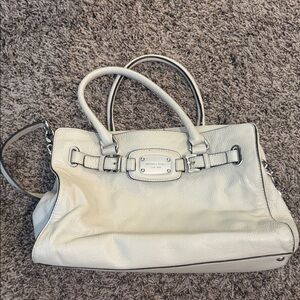 Michael Kors Off-White Leather Satchel